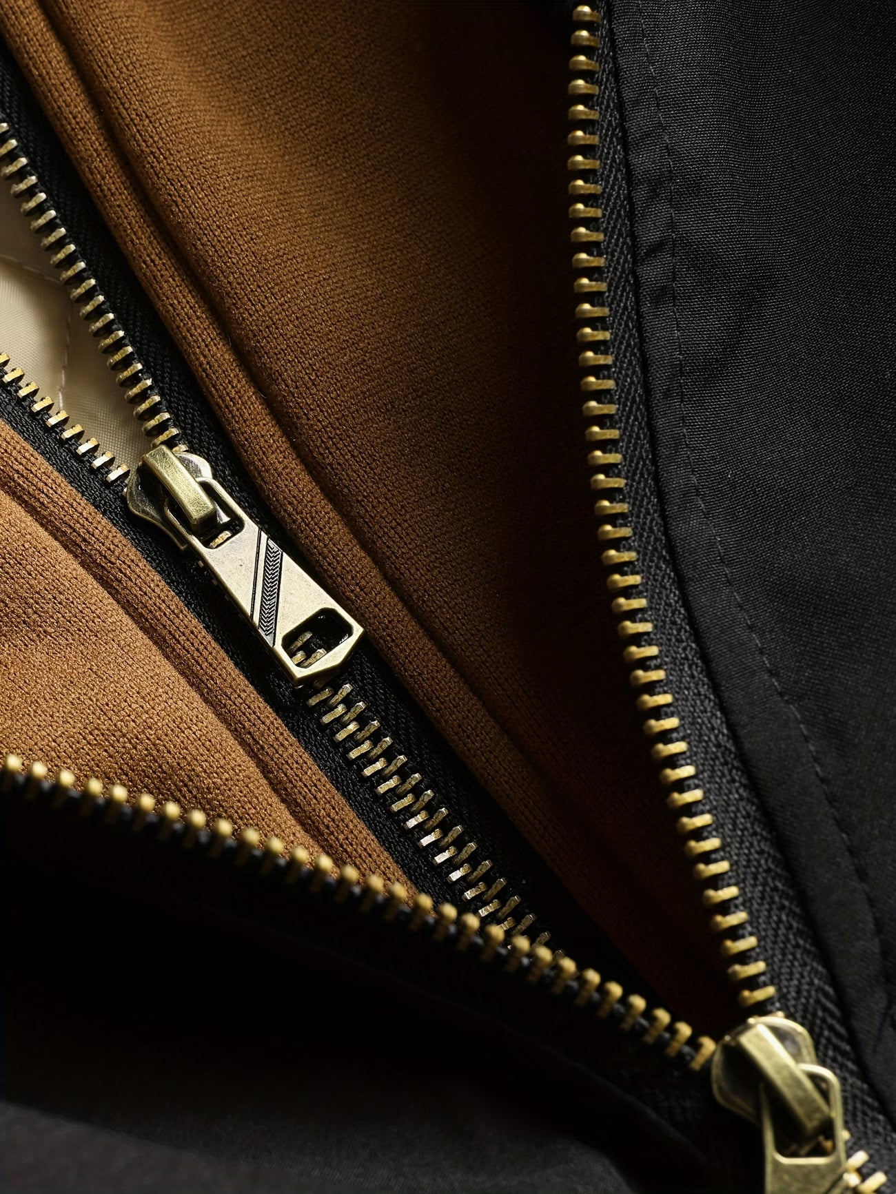 Chaqueta con Capucha y Cremallera para Hombre - Corte Holgado Casual, Marrón y Patrón a Cuadros, Capucha con Cordón, Mangas Largas, Forro, Perfecta para Primavera, Otoño e Invierno, Chaqueta de Otoño Invierno | Chaqueta con Patrón de Cuadros | Chaqueta co