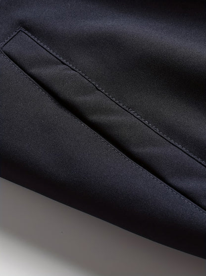 Chaqueta con Capucha y Cremallera para Hombre - Corte Holgado Casual, Marrón y Patrón a Cuadros, Capucha con Cordón, Mangas Largas, Forro, Perfecta para Primavera, Otoño e Invierno, Chaqueta de Otoño Invierno | Chaqueta con Patrón de Cuadros | Chaqueta co
